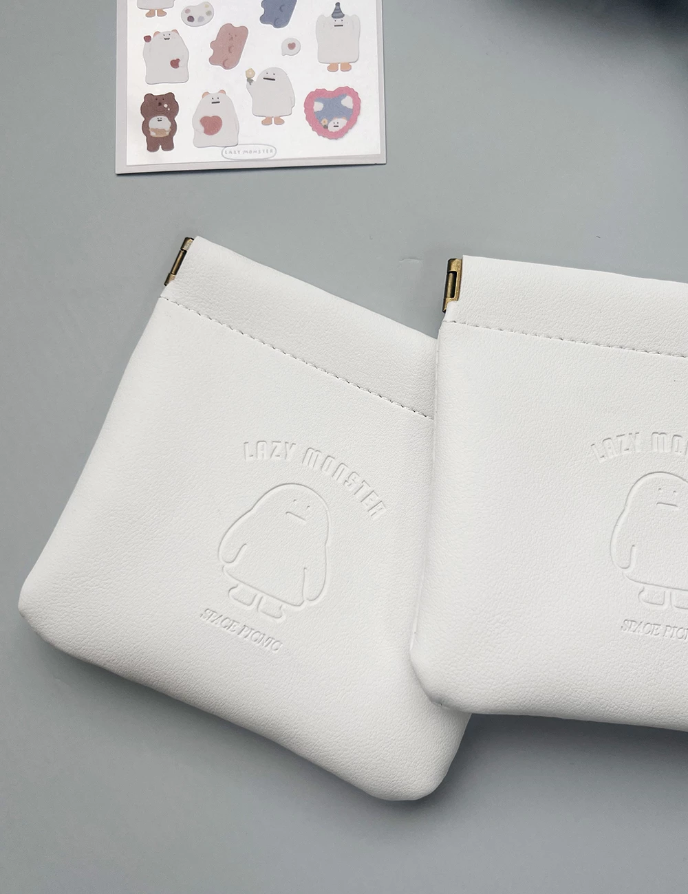SP X LAZY MONSTER聯名-皮革收納包