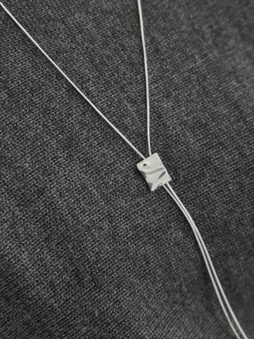 方形流蘇長項鍊