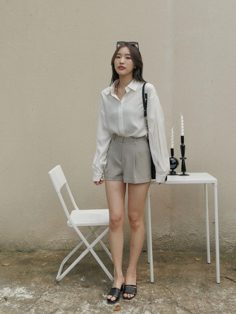 完美比例釦環西裝短褲