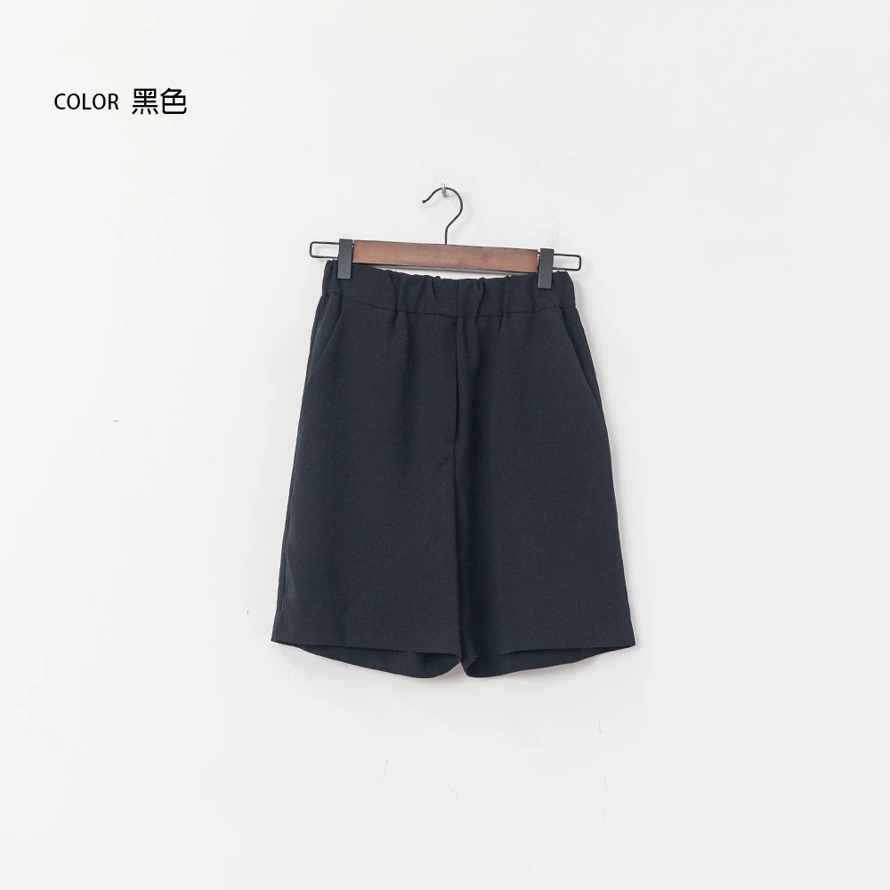 舒服版型鬆緊腰五分褲